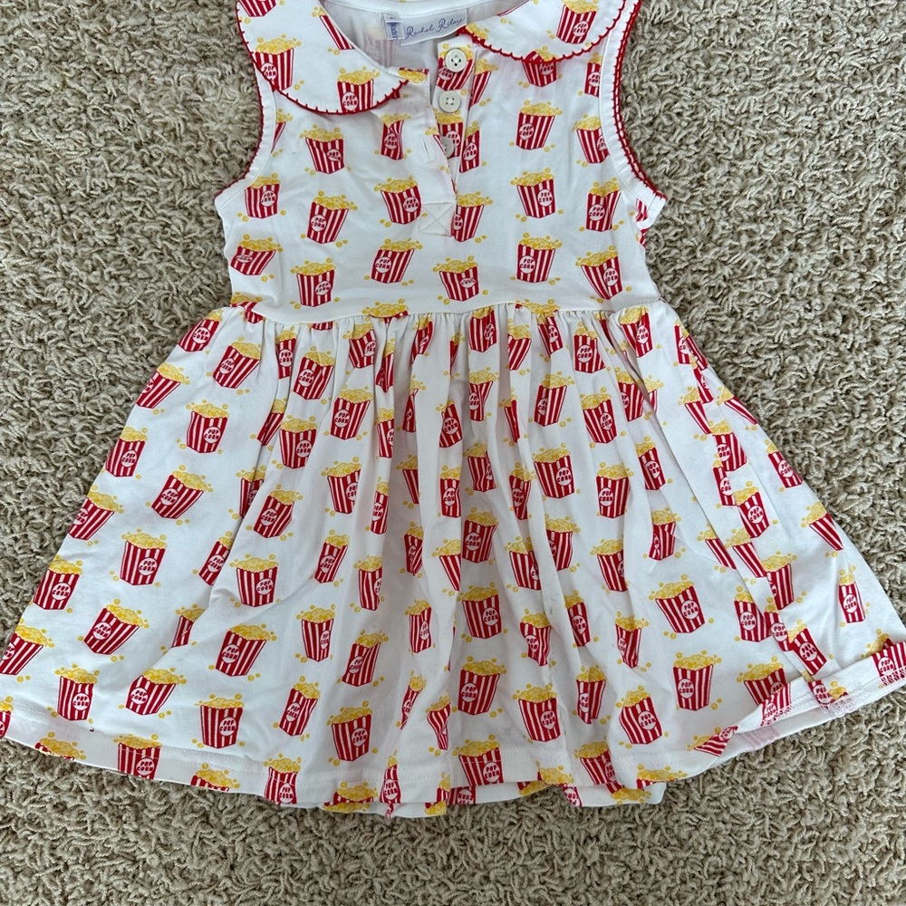 Rachel Riley Popcorn Print Kids Dress